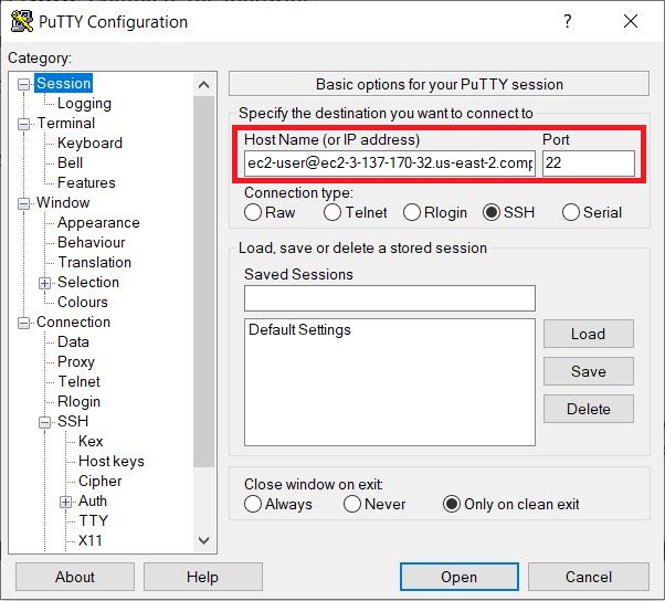 ec2 putty